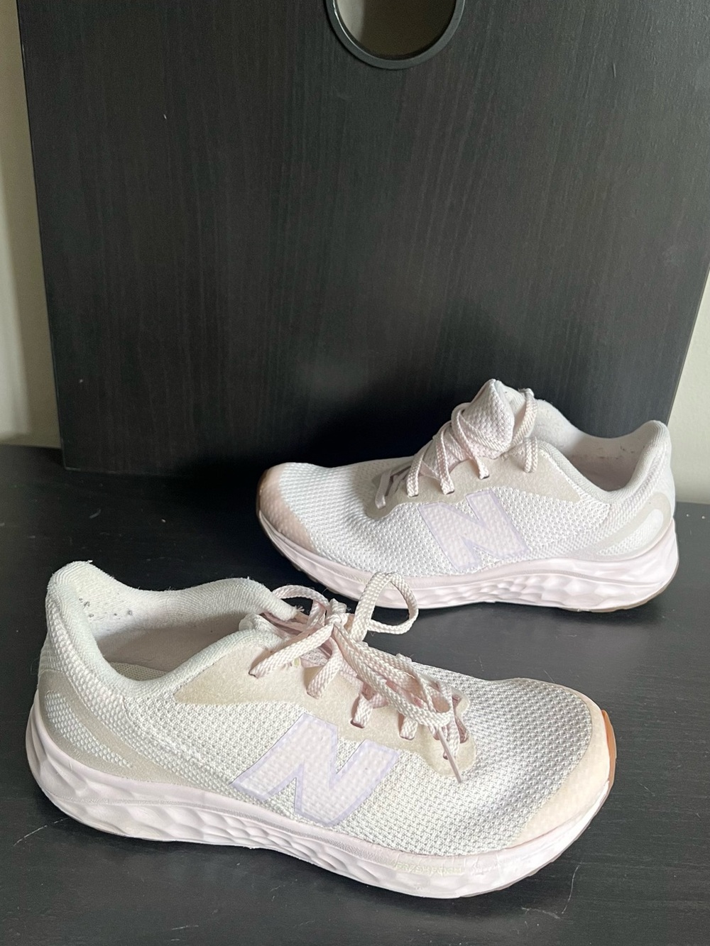 New Balance Women’s Pale Pink Mesh Athletic Sneakers